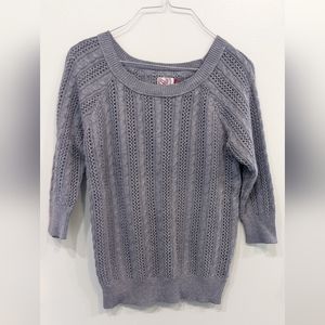 So XL Crocheted Sweater 3/4 sleeve